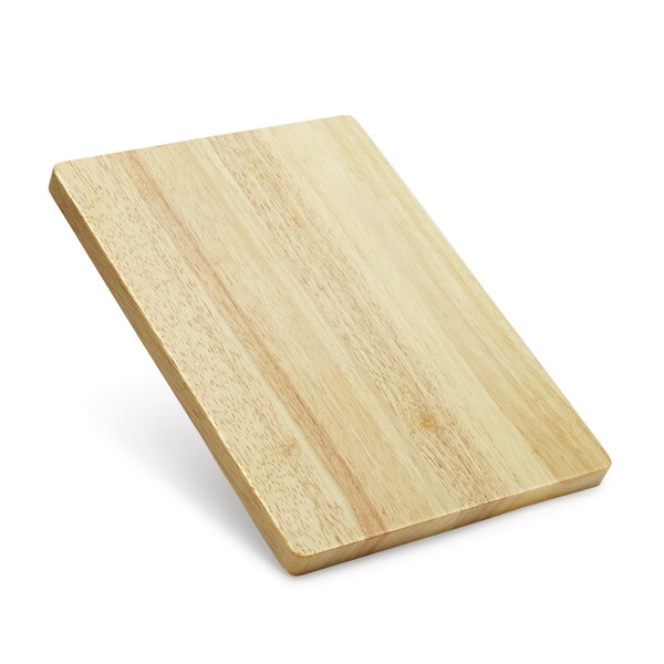Makerflo 14" x 10" Rubber Wood Chopping Board, Butcher Block, Handmade